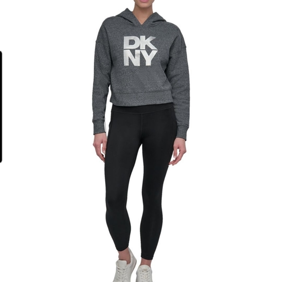 DKNY Charcoal Women's Hoodie - Picture 1 of 7